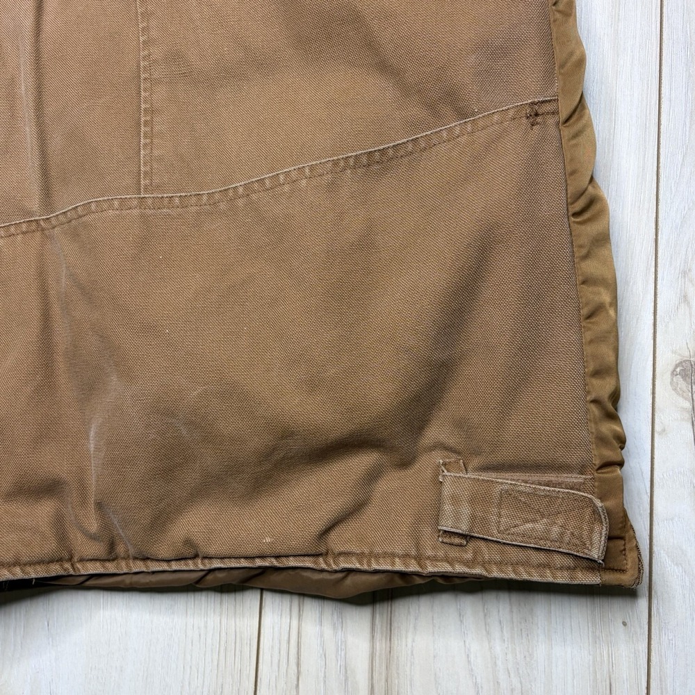 Vintage Southpole Y2K Puffer Carpenter Hybrid Jacket Mens XL Brown Water Repel - Picture 10 of 15